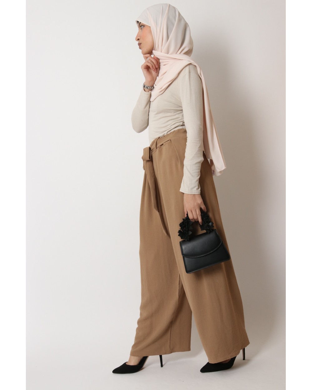 Jazz pants with belt