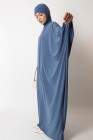 Integrated hooded butterfly abaya