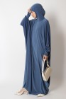 Abaya papillon cagoule intégré
