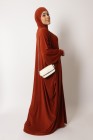Integrated hooded butterfly abaya