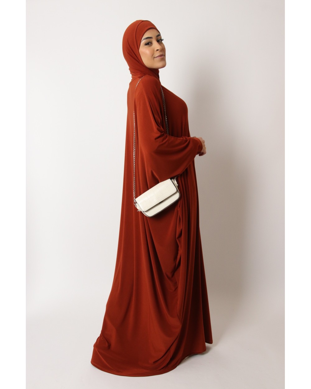 Abaya papillon cagoule intégré