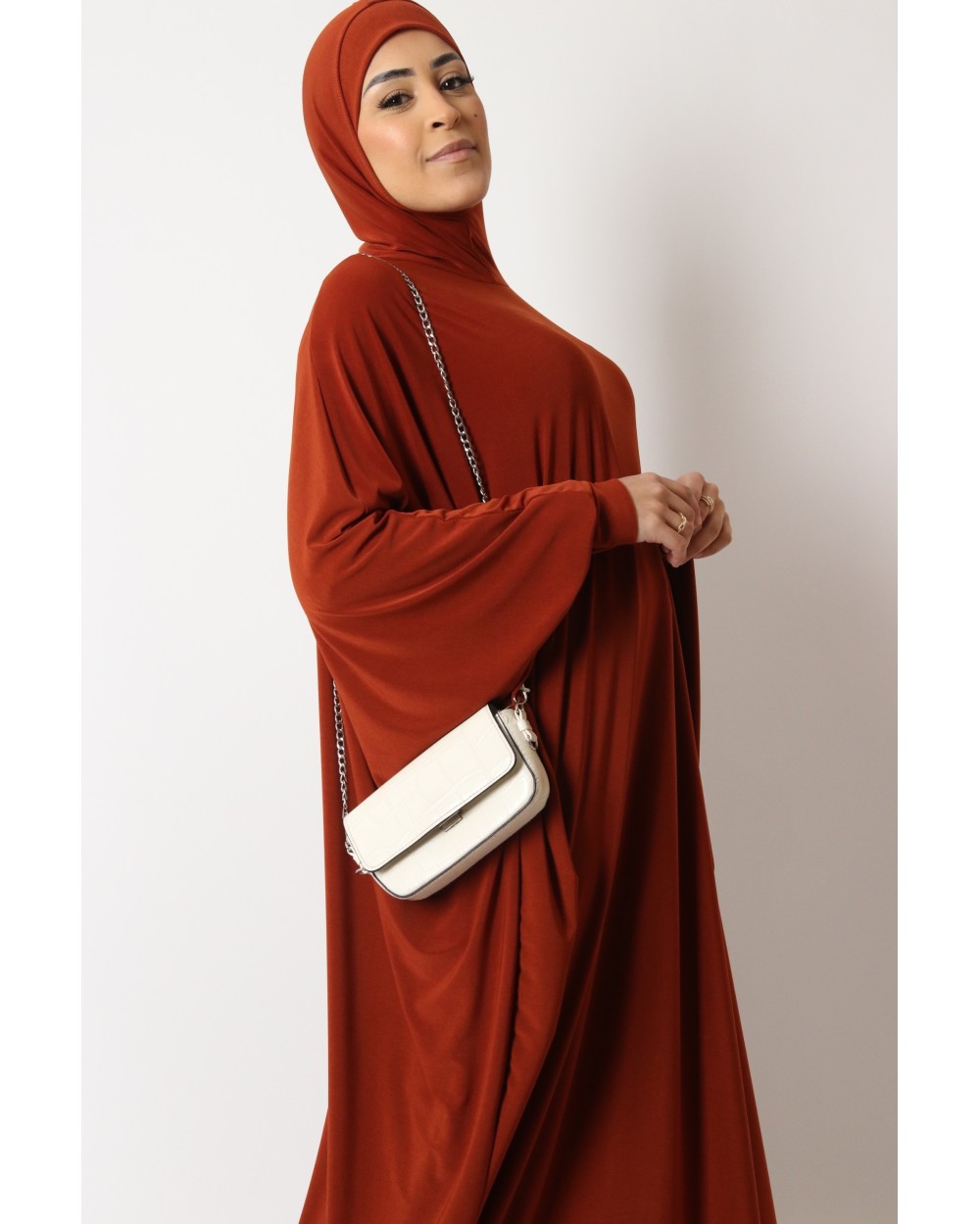 Abaya papillon cagoule intégré