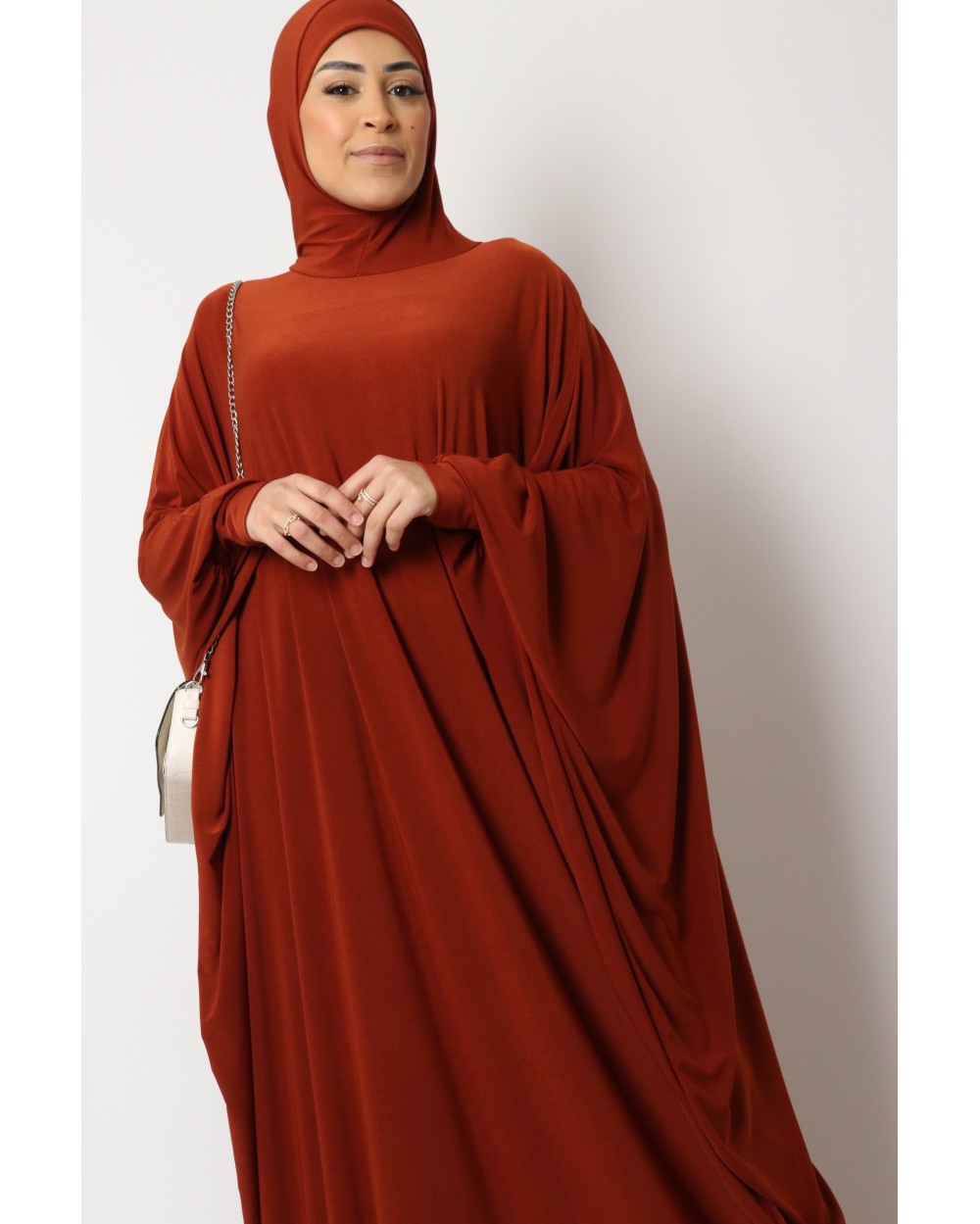 Abaya papillon cagoule intégré