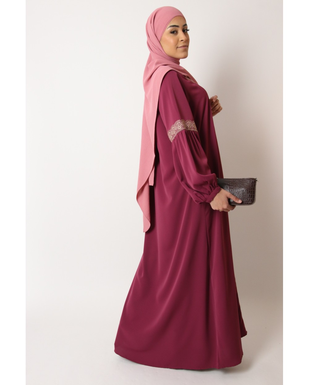 Nayla Embroidered Long Dress