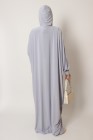 Integrated hooded butterfly abaya