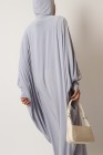 Integrated hooded butterfly abaya