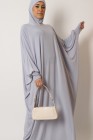 Integrated hooded butterfly abaya
