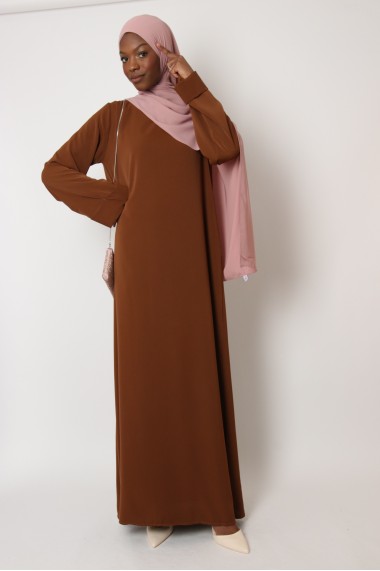 Tall Lapel Sleeve Abaya Plus Size