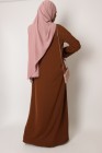 Tall Lapel Sleeve Abaya Plus Size