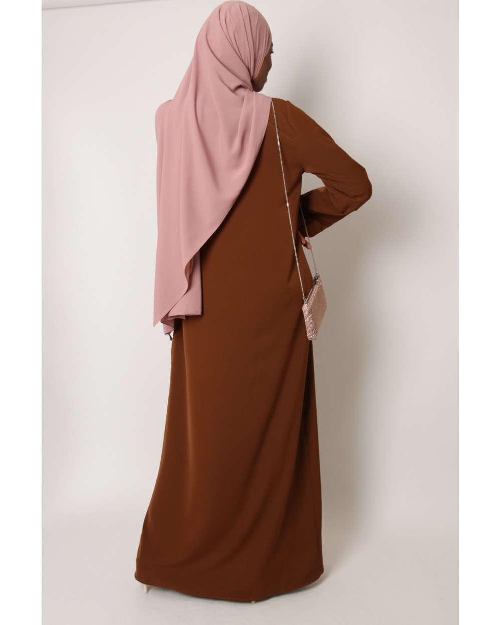 Tall Lapel Sleeve Abaya Plus Size