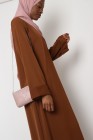 Abaya Antilia manches revers grande taille