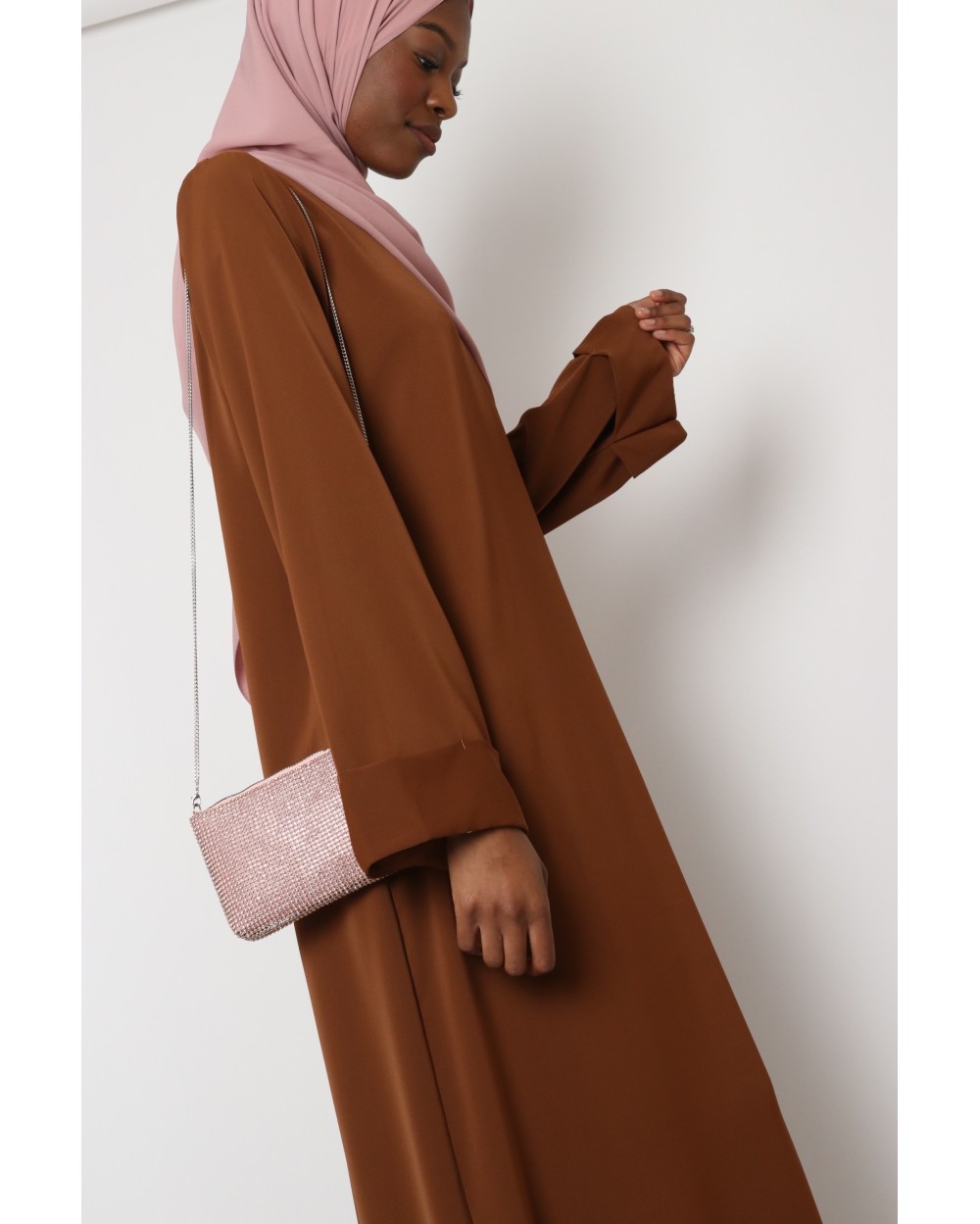 Abaya Antilia manches revers grande taille