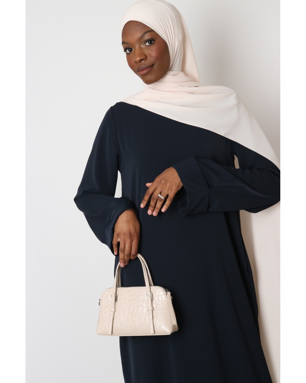 Abaya Antilia manches revers grande taille