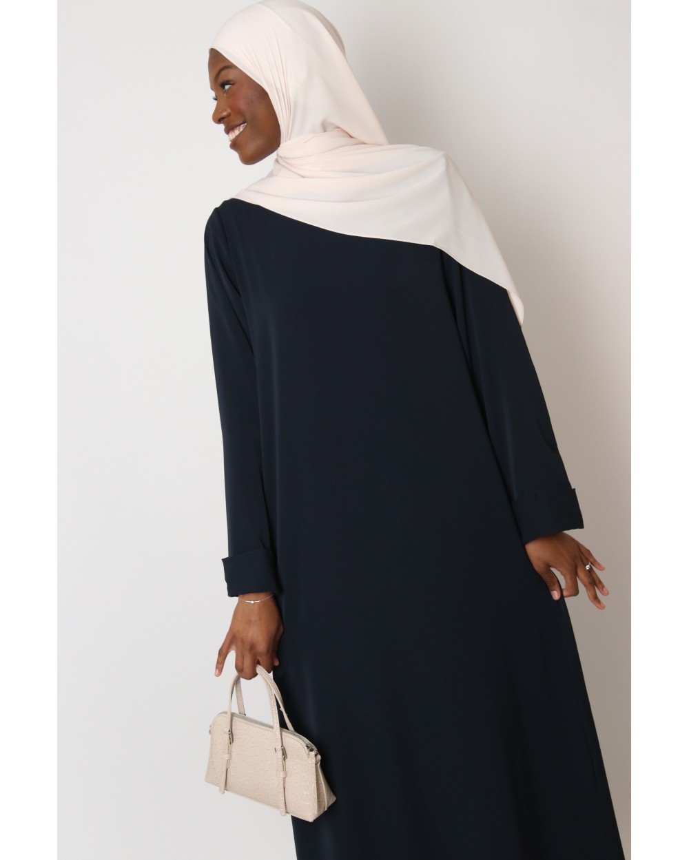 Abaya Antilia manches revers grande taille