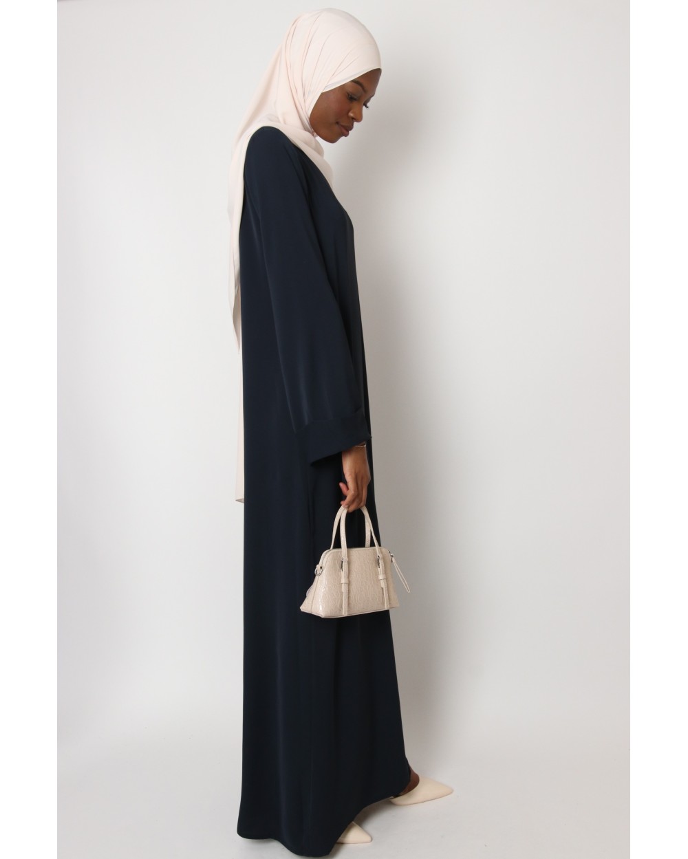 Abaya Antilia manches revers grande taille
