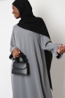 Abaya Antilia manches revers grande taille