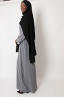 Tall Lapel Sleeve Abaya Plus Size