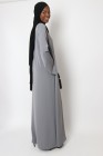 Abaya Antilia manches revers grande taille