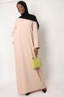 Tall Lapel Sleeve Abaya Plus Size