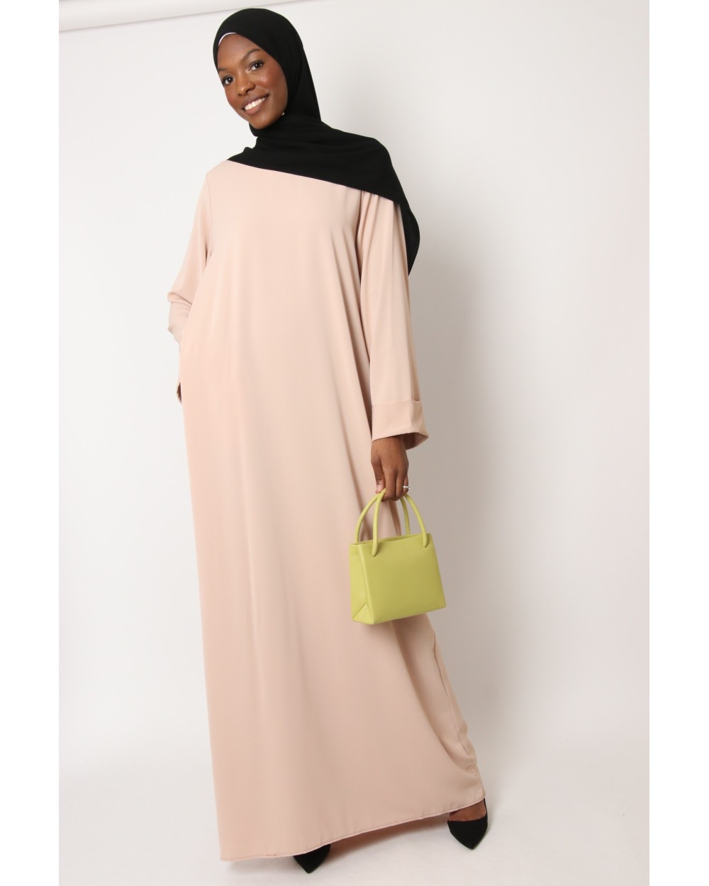 Abaya Antilia manches revers grande taille