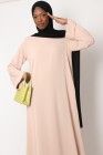 Tall Lapel Sleeve Abaya Plus Size