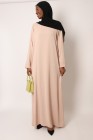 Tall Lapel Sleeve Abaya Plus Size