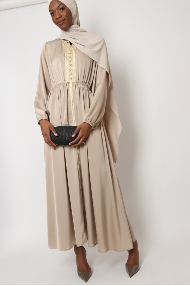 Abaya robe longue évasée Sfifa