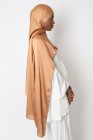 Hijab satin plissée à nouer