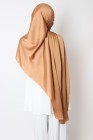 Hijab satin plissée à nouer