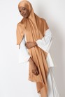 Hijab satin plissée à nouer