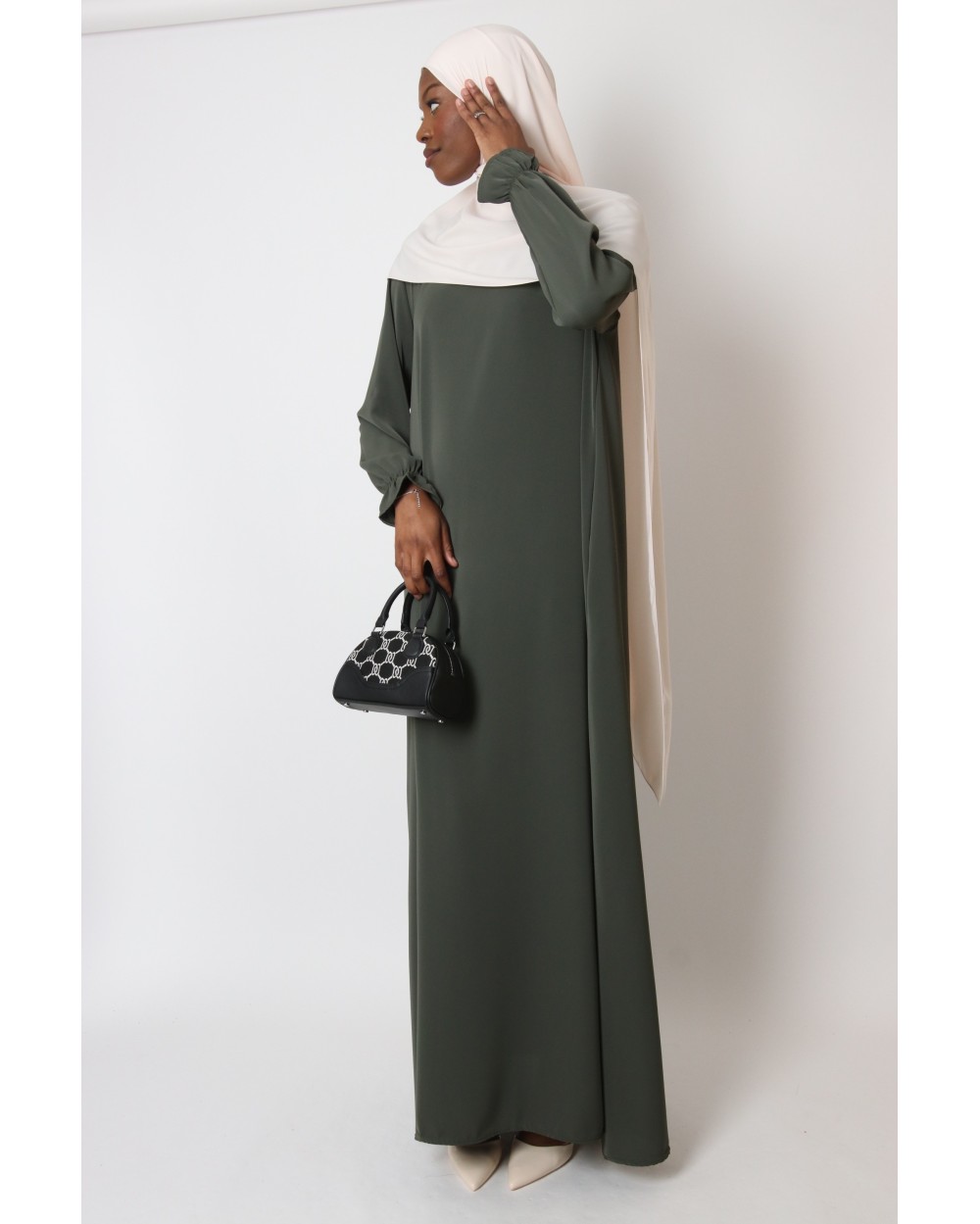 Tall Ruffle Sleeve Abaya Plus Size
