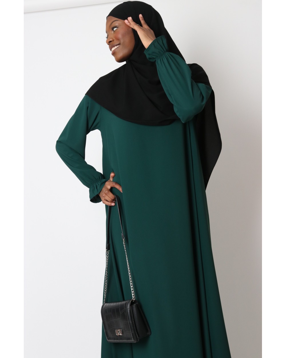Abaya manches volants Tall grande taille