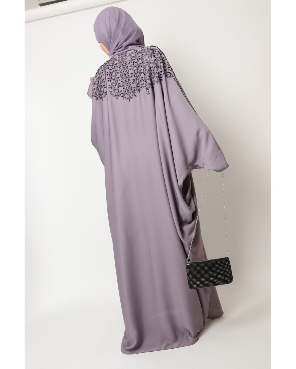 Butterfly abaya Dubai rhinestones