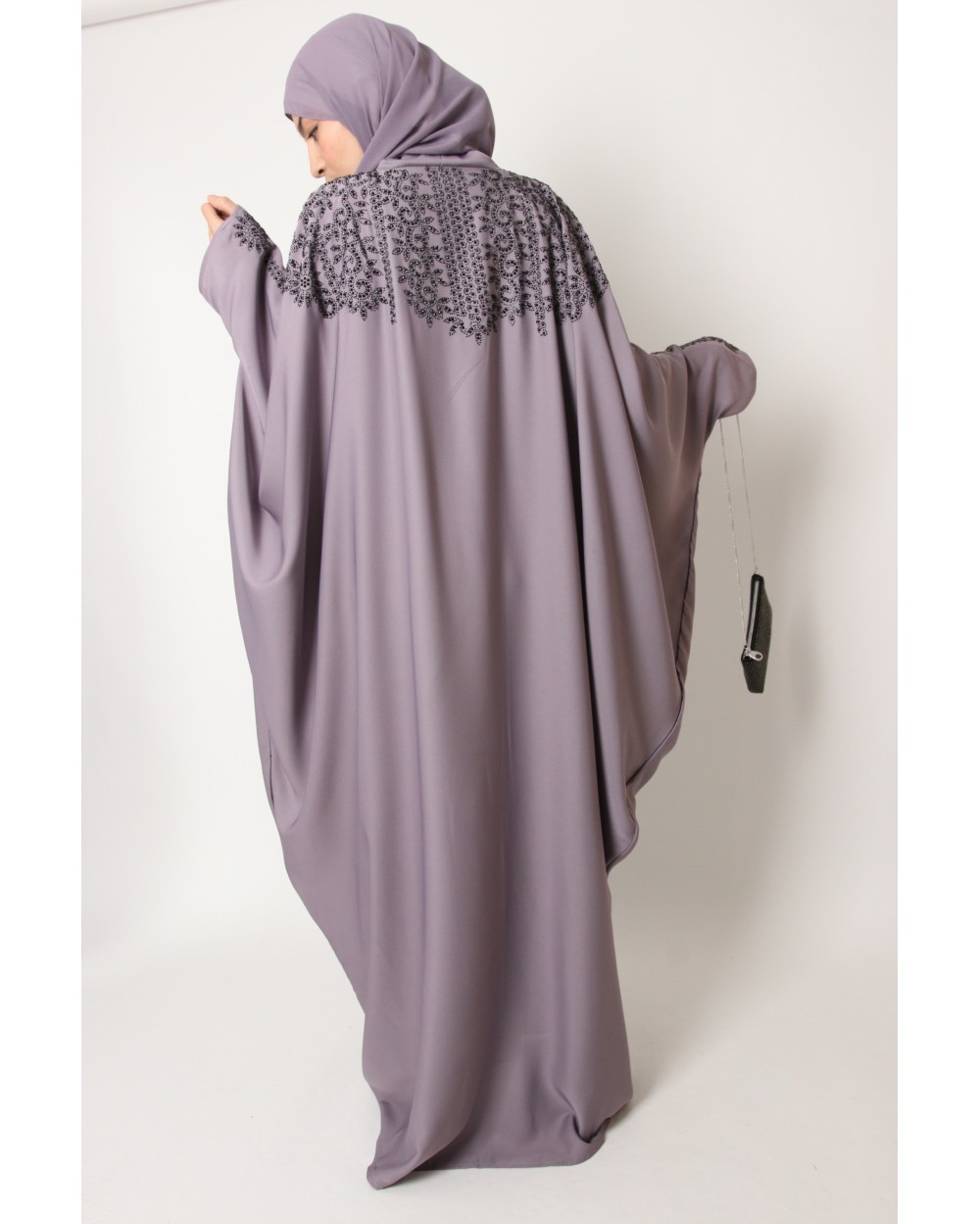 Butterfly abaya Dubai rhinestones
