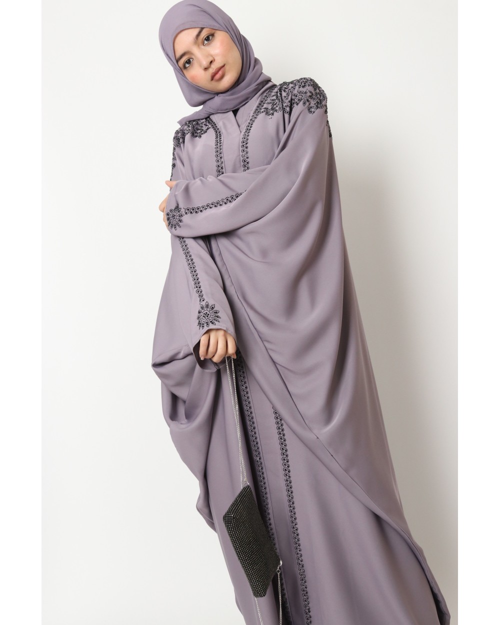 Butterfly abaya Dubai rhinestones