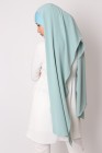Hijab à enfiler cagoule intégré soie de médine