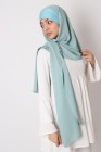 Hijab à enfiler cagoule intégré soie de médine