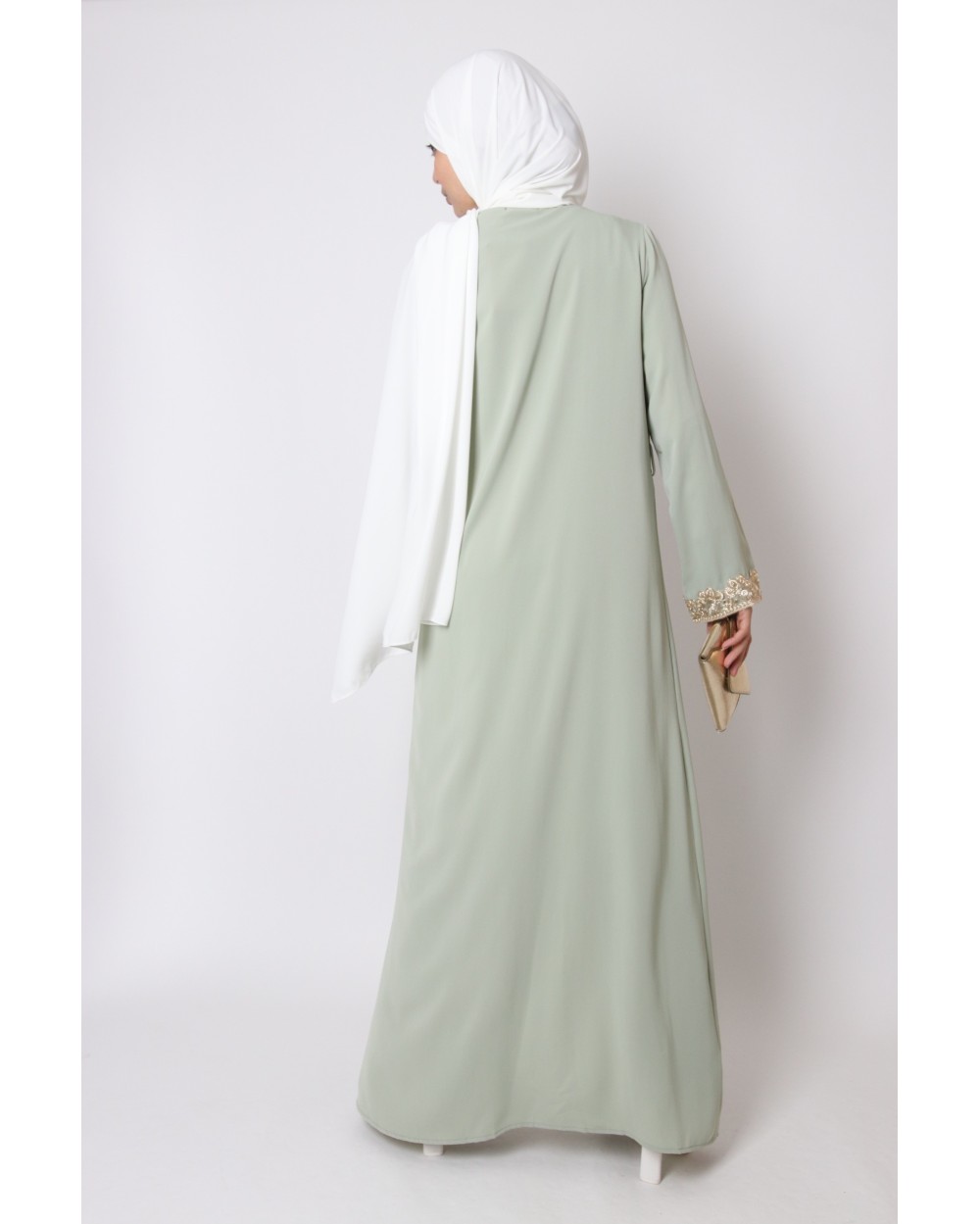 Medina silk lace Kaftan kimono