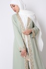Medina silk lace Kaftan kimono