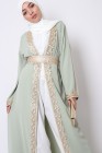 Medina silk lace Kaftan kimono