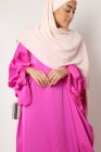 Safaa satin butterfly abaya