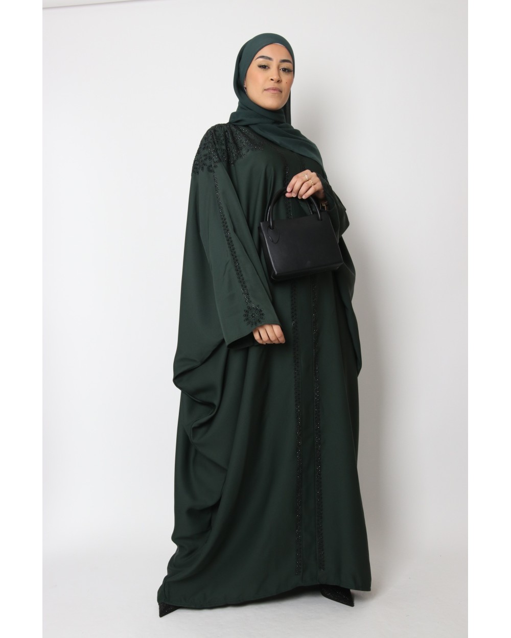 Butterfly abaya Dubai rhinestones