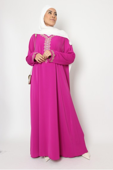 Oumi Abaya long dress Jennah rhinestones