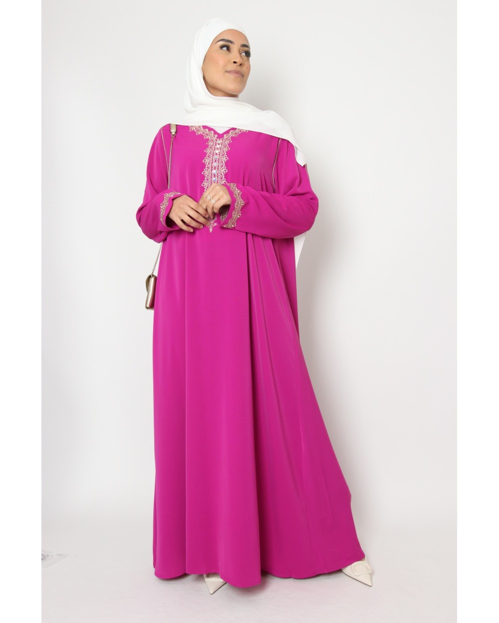 Oumi Abaya long dress Jennah rhinestones