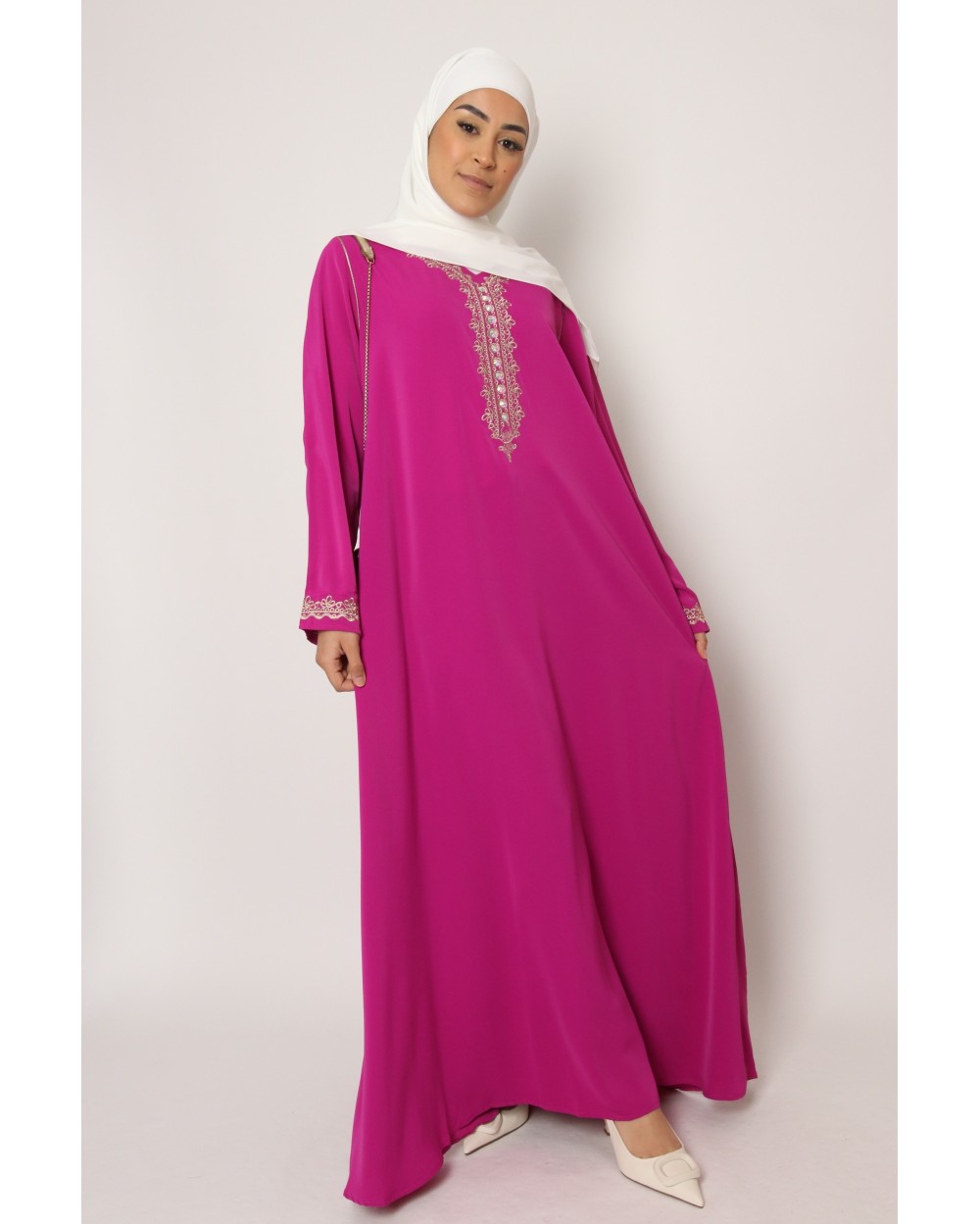 Abaya robe longue Jennah strass Oumi