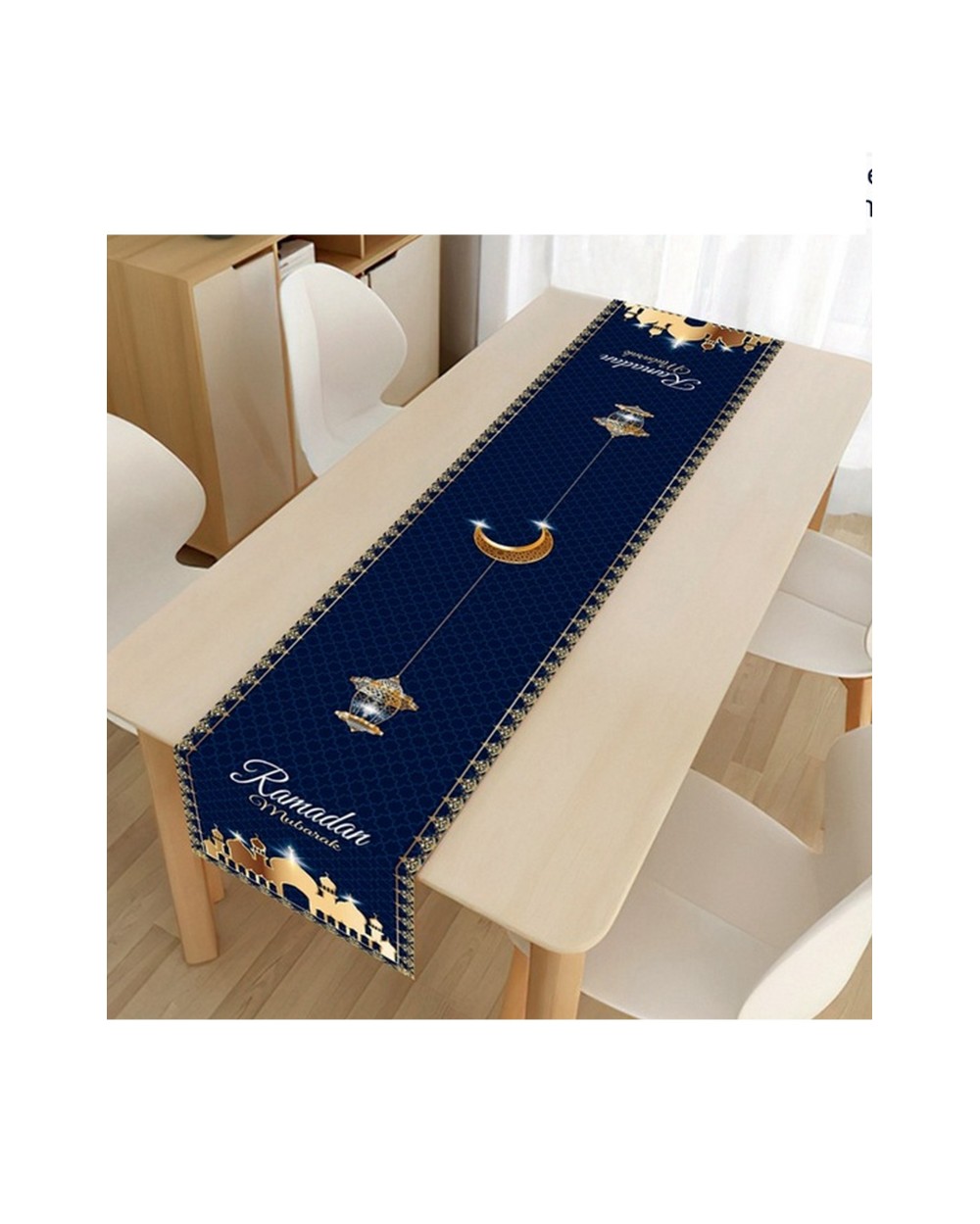 Chemin de table Ramadan Mubarak Orient