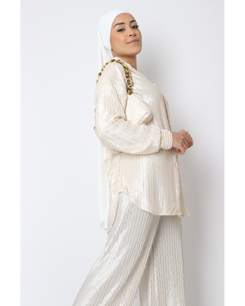 Ensemble Layla satiné pantalon