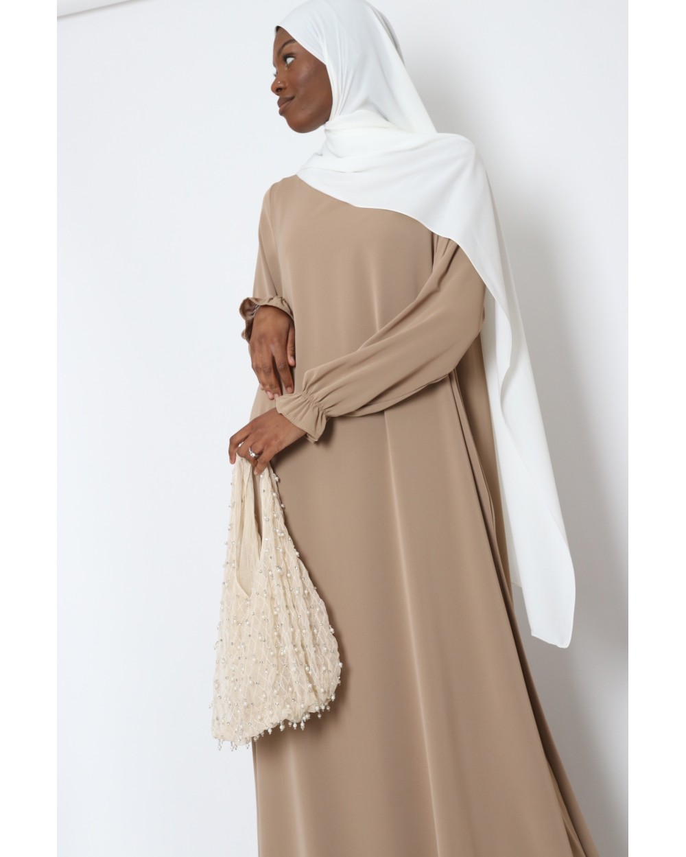 Tall Ruffle Sleeve Abaya Plus Size