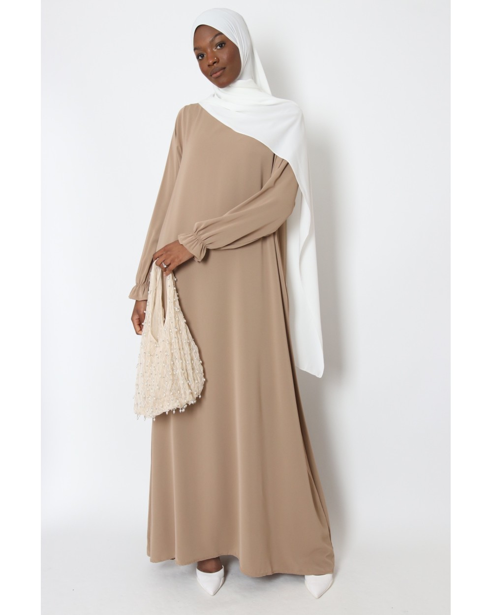 Abaya manches volants Tall grande taille