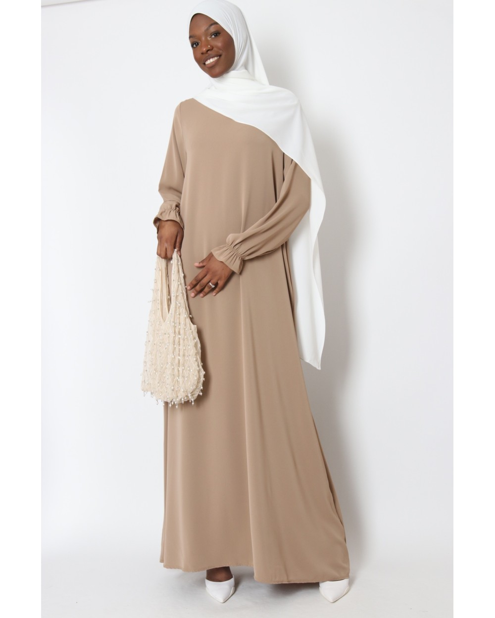 Abaya manches volants Tall grande taille